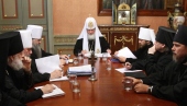 Святейший Патриарх Кирилл возглавил первое заседание руководителей Синодальных учреждений Русской Православной Церкви