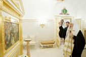 Предстоятель Русской Церкви совершил освящение Патриарших палат в Московском Кремле