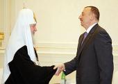 Патриаршее поздравление президенту Азербайджанской Республики И.Г. Алиеву с 50-летием со дня рождения