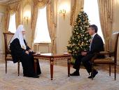 В праздник Рождества Христова на телеканале «Россия-1» выйдет в эфир интервью Святейшего Патриарха Кирилла