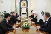 Состоялась встреча Святейшего Патриарха Кирилла с Президентом Киргизии А.Ш. Атамбаевым