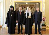 Святейший Патриарх Кирилл принял глав Карачаево-Черкесии и Кабардино-Балкарии