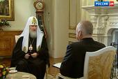 Пасхальное интервью Предстоятеля Русской Православной Церкви телеканалу «Россия»