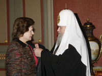 Святейший Патриарх Алексий впервые вручил орден прп. Евфросинии Московской